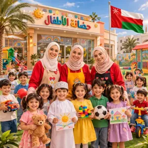 مطلوب مربيات أطفال و معلمات حضانة للعمل في حضانة أطفال خاصة ومتميزة في سلطنة عمان برواتب ممتازة وإمتيازات وظيفية كاملة